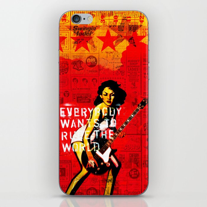 Everybody Wants To Rule The World iPhone Skin