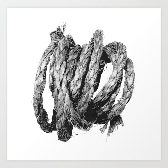 Loose Rope Coil Art Print