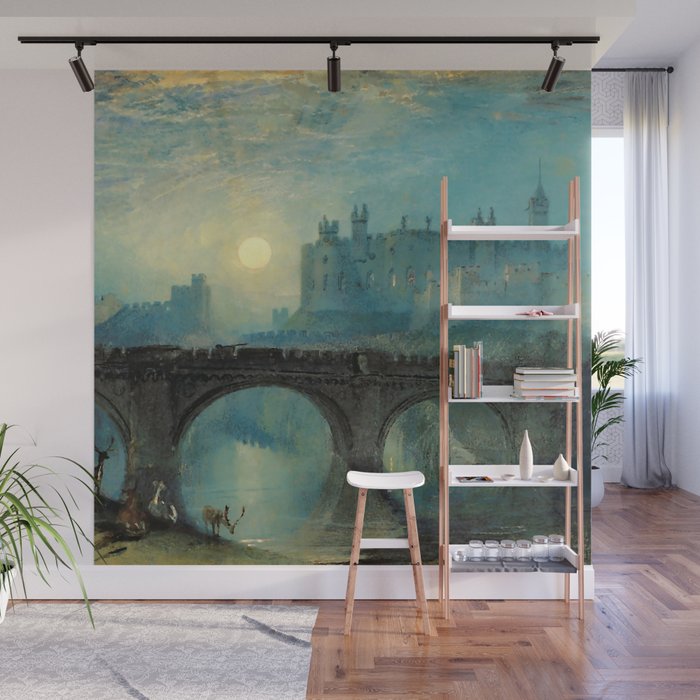 J M W Turner Alnwick Castle Northumberland Wall Mural By Alexandra Arts