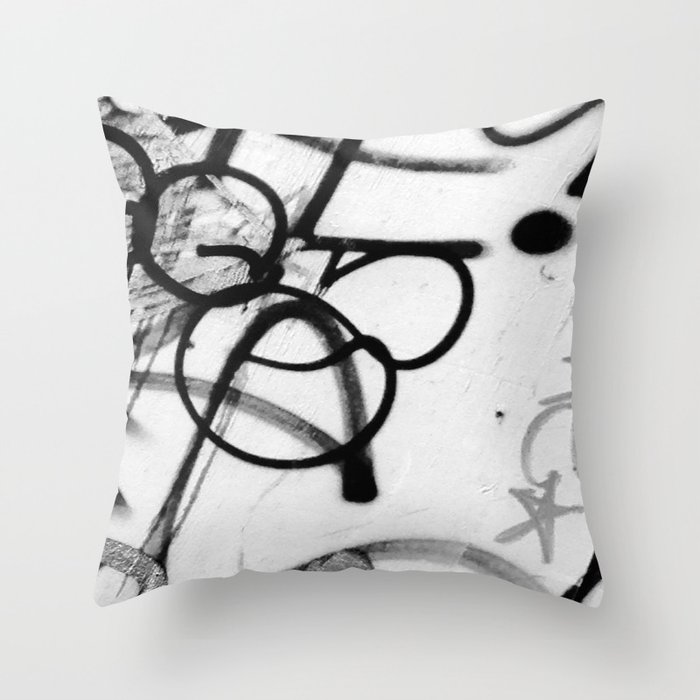 Scribble2 Throw Pillow