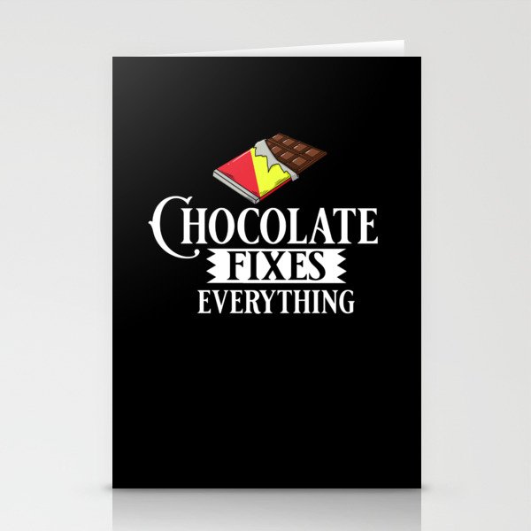 Chocolate Candy Bar Choco Dark Keto Stationery Cards