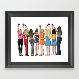 Pazo's Girls Framed Art Print