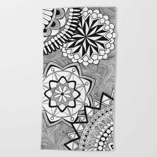 Zen circles II Beach Towel