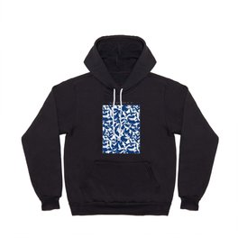 Flying pigeons pattern # blue and white Hoody