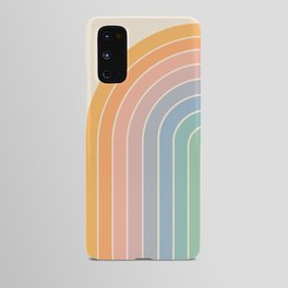 Gradient Arch - Rainbow III Android Case | Orange, Tropical, Vintage, Rainbow, Retro, Blue, Midcentury, Minimalist, Summer, Curated 