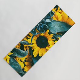 Sunflowers Contrast Yoga Mat