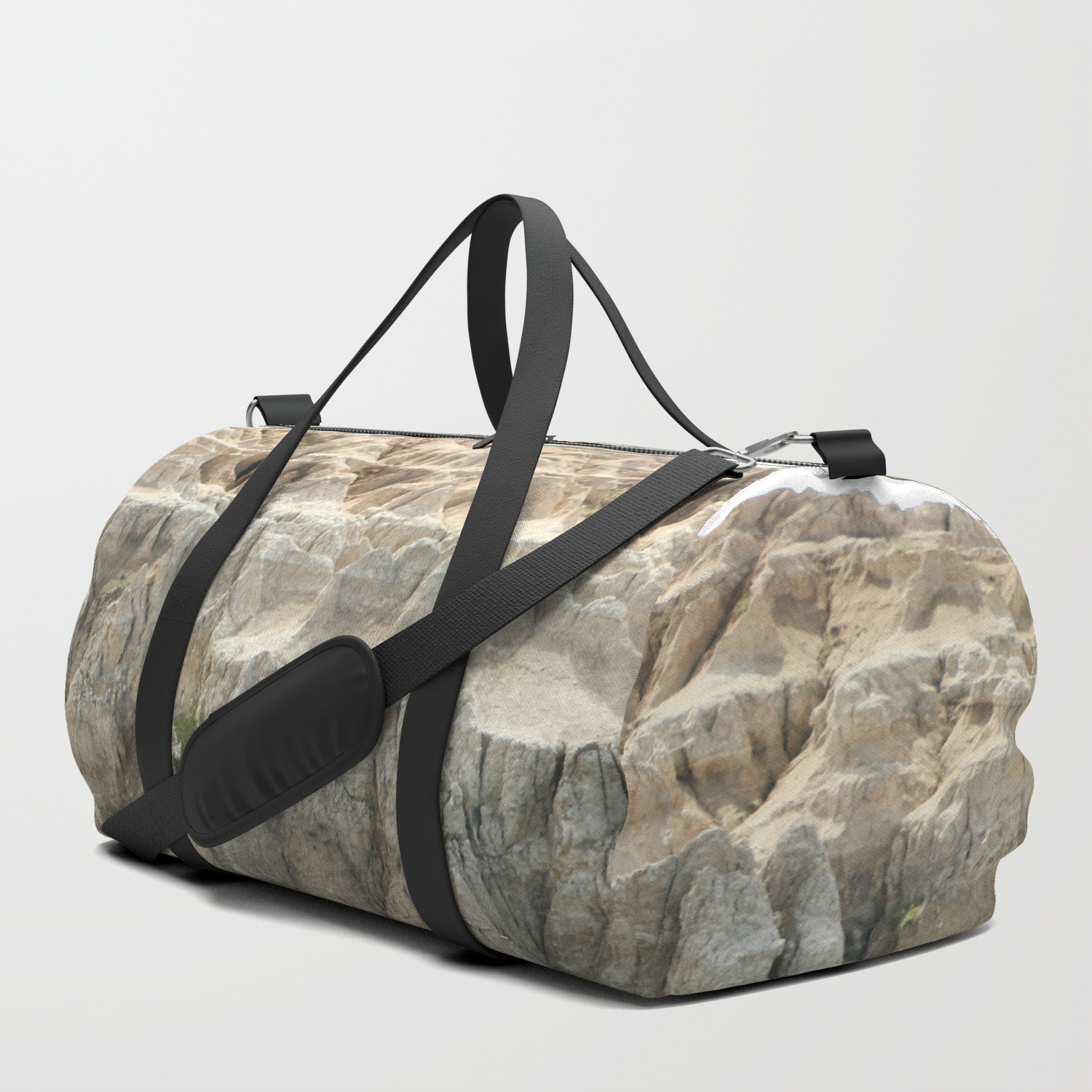 Badlands View From The Rim Road Duffle Bag By Eschulze