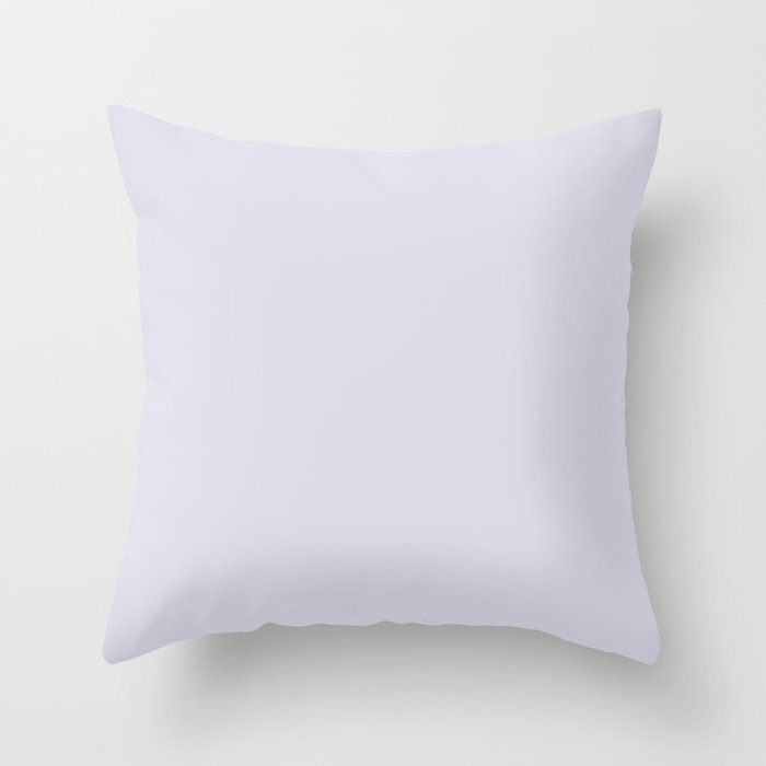PALE LAVENDER powdery pastel solid color Throw Pillow
