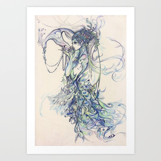 The Peacock Art Print