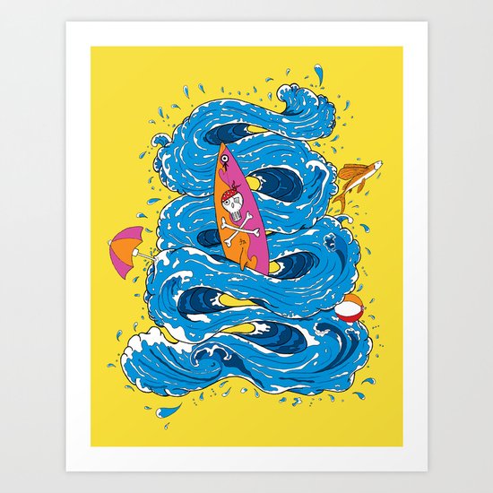 wipeout Art Print