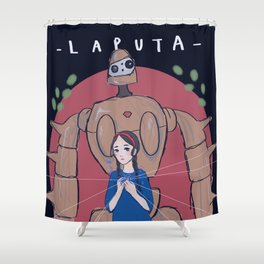 Ghibli - Castle in the Sky Shower Curtain