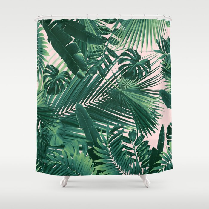 Jungle Leaves Siesta #1 #tropical #decor #art #society6 Shower Curtain
