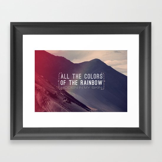 Rainbow Framed Art Print