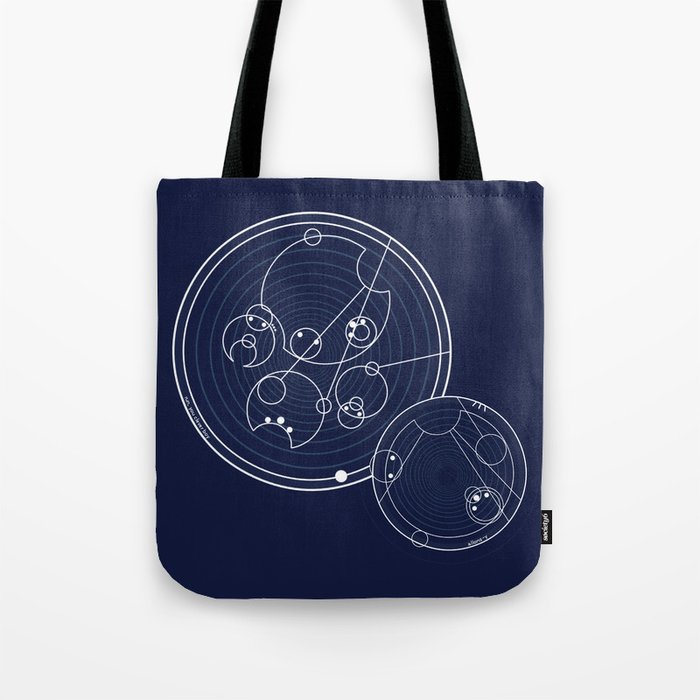 Doctor Who Gallifreyan - Run You Clever Boy, Allons-y! Tote Bag