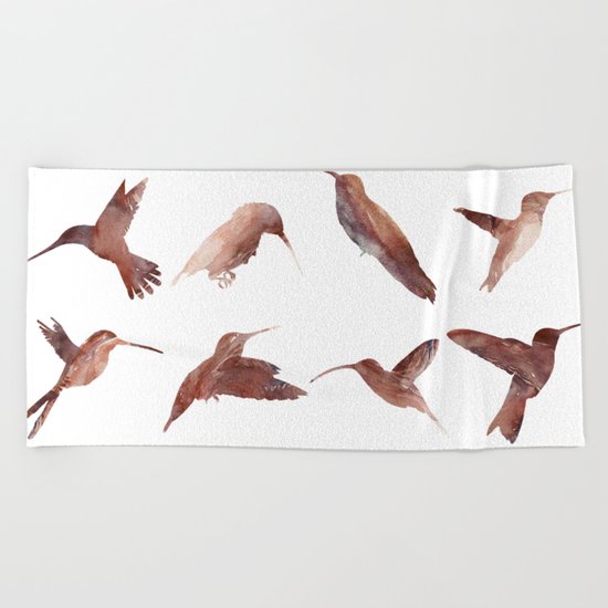 Hummingbird Squad Beach Towel