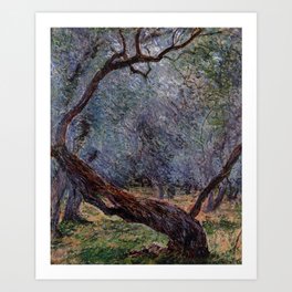 Monet Olive Trees Study Art Print