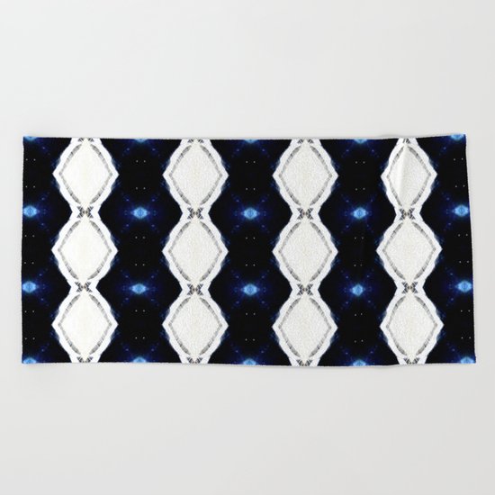 SPACE THRU RIBBONS Beach Towel