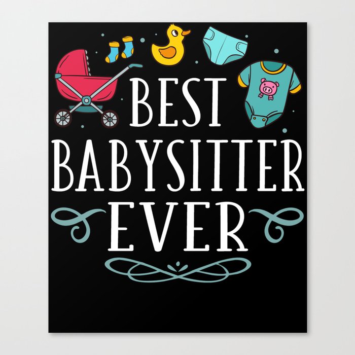 Babysitter Daycare Provider Childcare Thank You Canvas Print