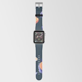 Seamless pattern with hand drawn peaches and floral elements Apple Watch Band