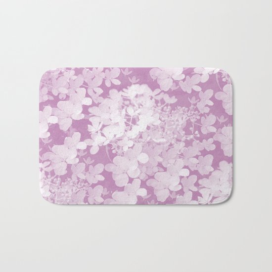 Little Flowers in Pastel colors Bath Mat