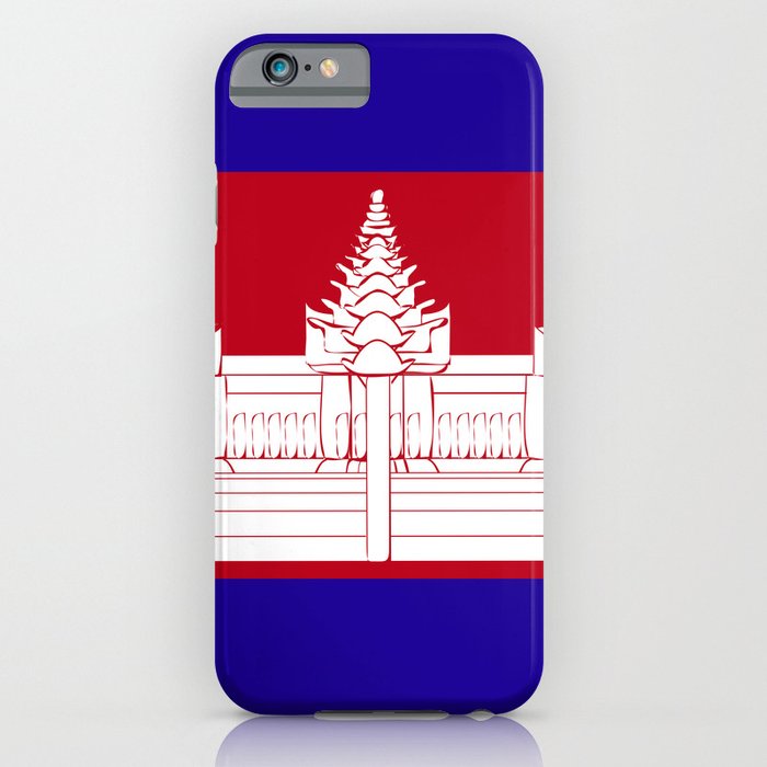 Cambodia flag emblem iPhone Case