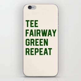 Golf Clubs Balls Cute Funny Tee Fairway Graphic Retirement iPhone Skin