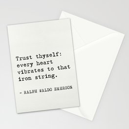 THE BEST RALPH WALDO EMERSON EVER quotes Stationery Card