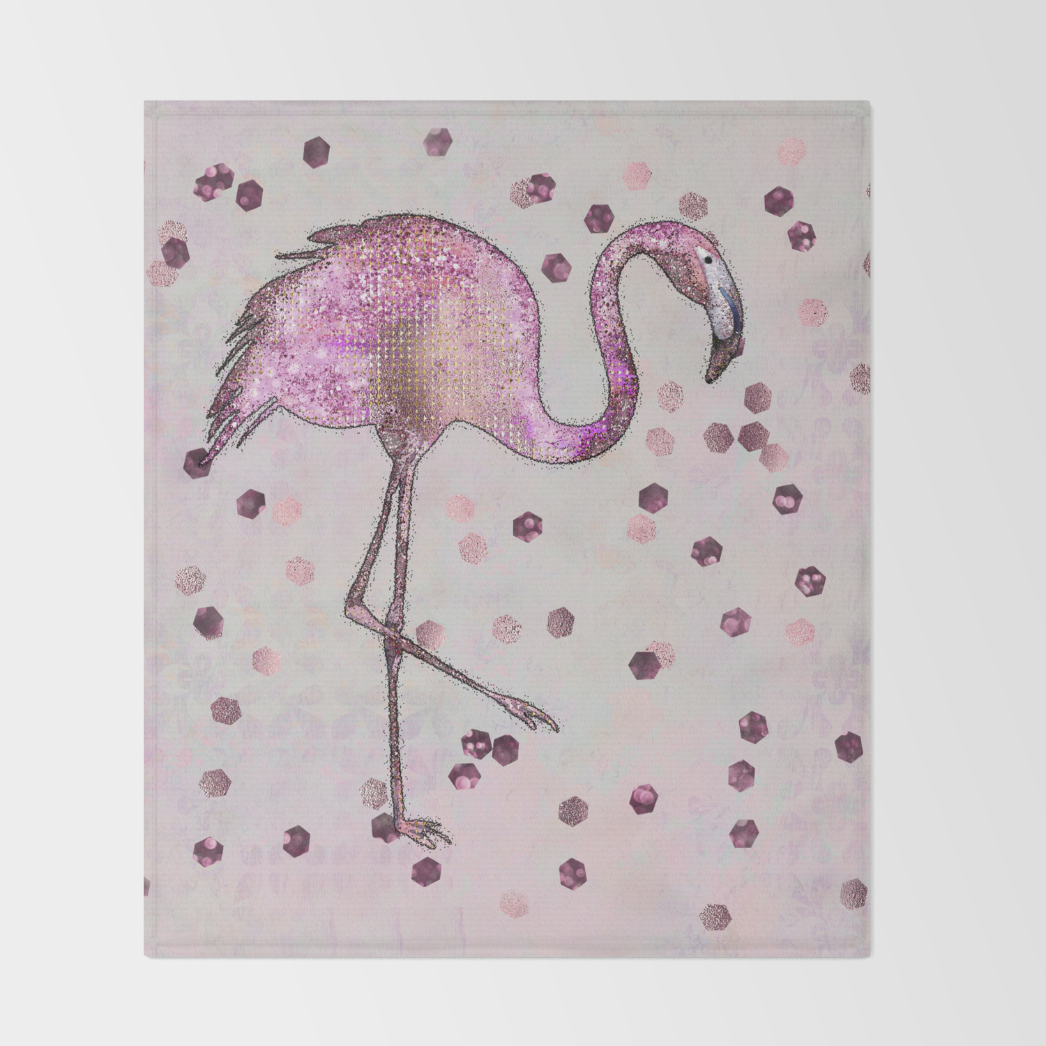 rose gold sequin throw blanket