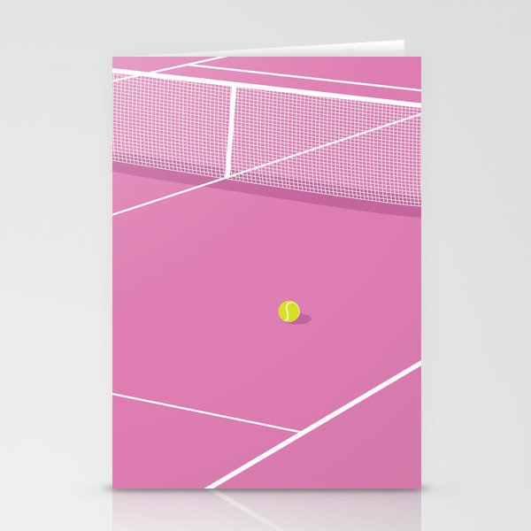 Tennis Court Stationery Cards