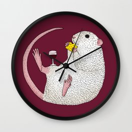 Nibbles The Fancy Rat Wall Clock