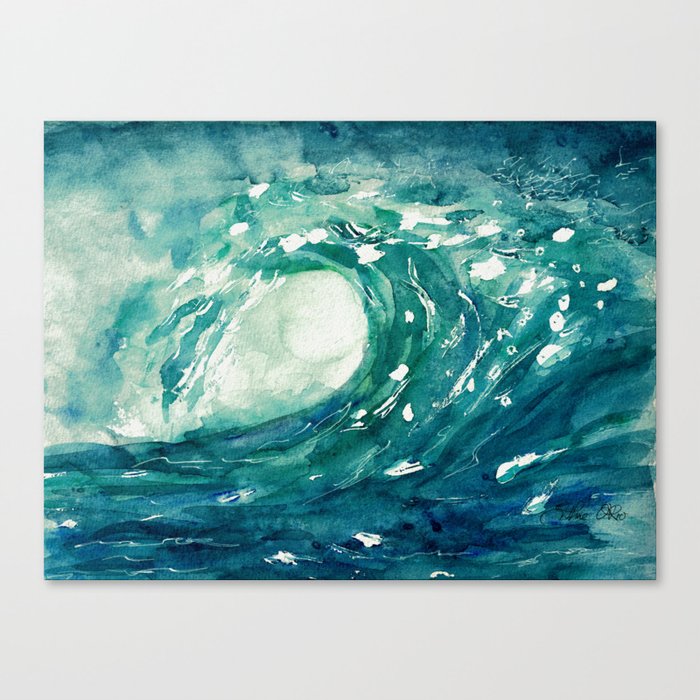 Wave Surf Canvas Print