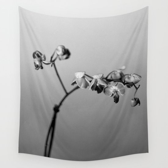 Disgruntled Orchid Wall Tapestry