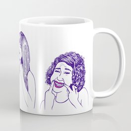 Don't Tell Us To Smile // Broad City Coffee Mug | Drawing, People, Funny, Broadcity, Digital, Movies & TV, Illustration 