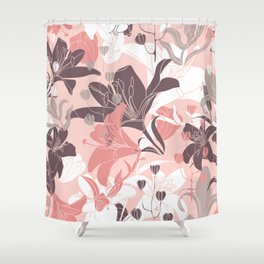 vintage seamless floral pattern. Curtain design. Modern stylish texture. Repeating abstract background. Shower Curtain