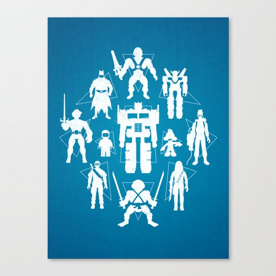 Plastic Heroes Canvas Print