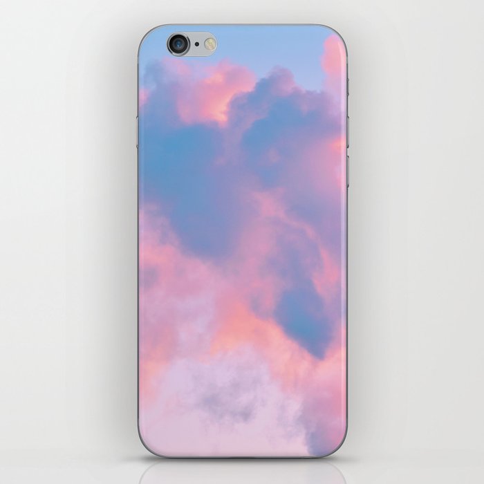 cotton candy cloud iPhone Skin