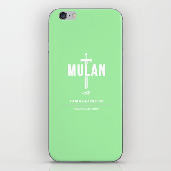 Disney Princesses: Mulan Minimalist iPhone Skin