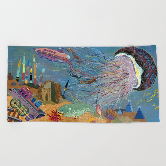 Divers Beach Towel