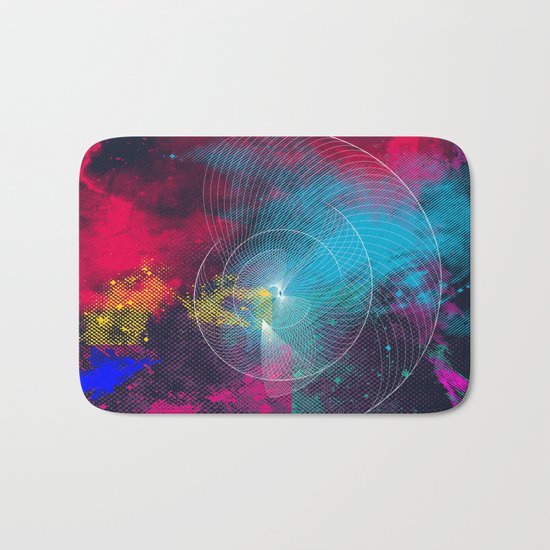 Longing for a colorful totality Bath Mat