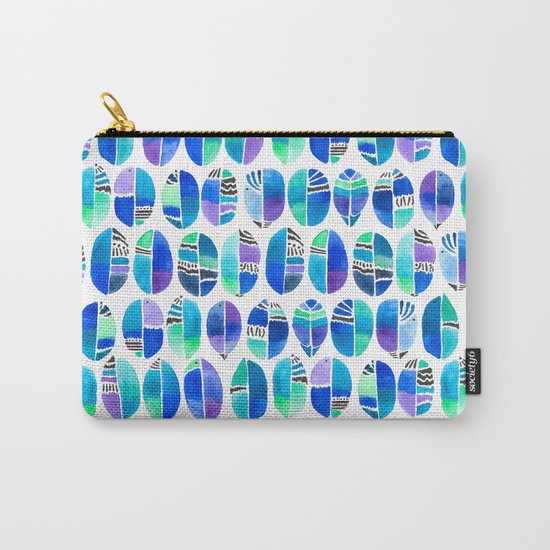 Oceanic Coffee Beans Pattern Carry-All Pouch