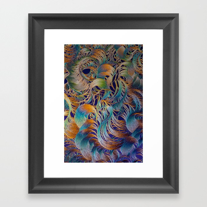 Rainbow Curls I Framed Art Print