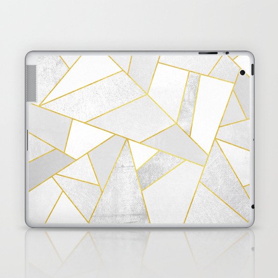 White Stone Laptop & iPad Skin