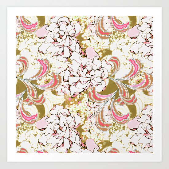 Gardenia Daydream Art Print