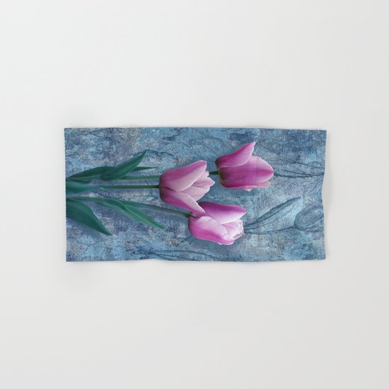Pink tulips Hand & Bath Towel