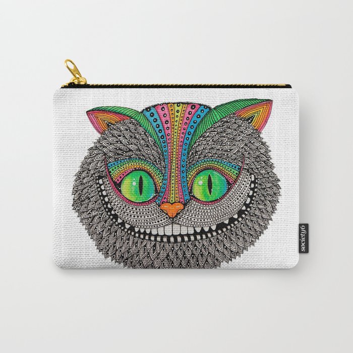 Alice´s cheshire cat by Luna Portnoi Carry-All Pouch