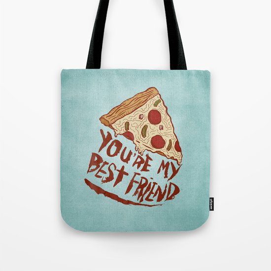P-I-Z-Z-A Tote Bag
