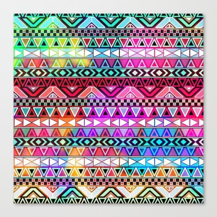 Colorful Tribal best decoration design ideas Canvas Print by Follow Me ...