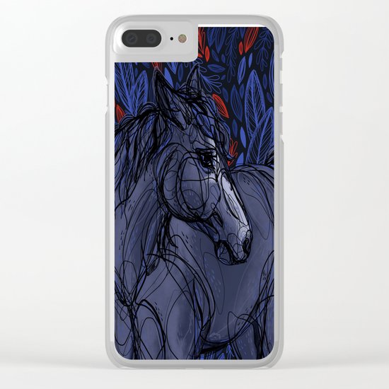 Valor the Mustang Clear iPhone Case
