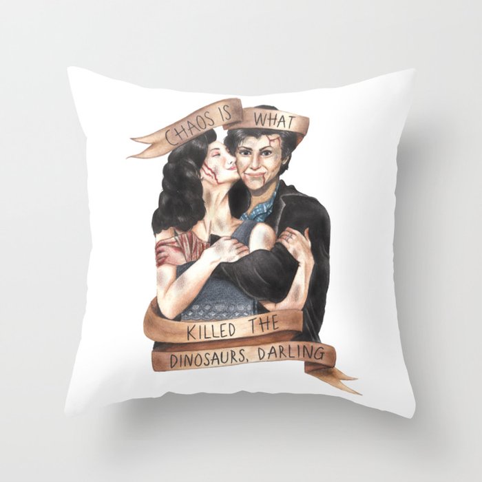 Chaos Is What Killed the Dinosaurs, Darling - Heathers Throw Pillow