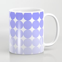 Gradient Dots Electric Blue to Periwinkle Purple Retro Modern Pattern Coffee Mug